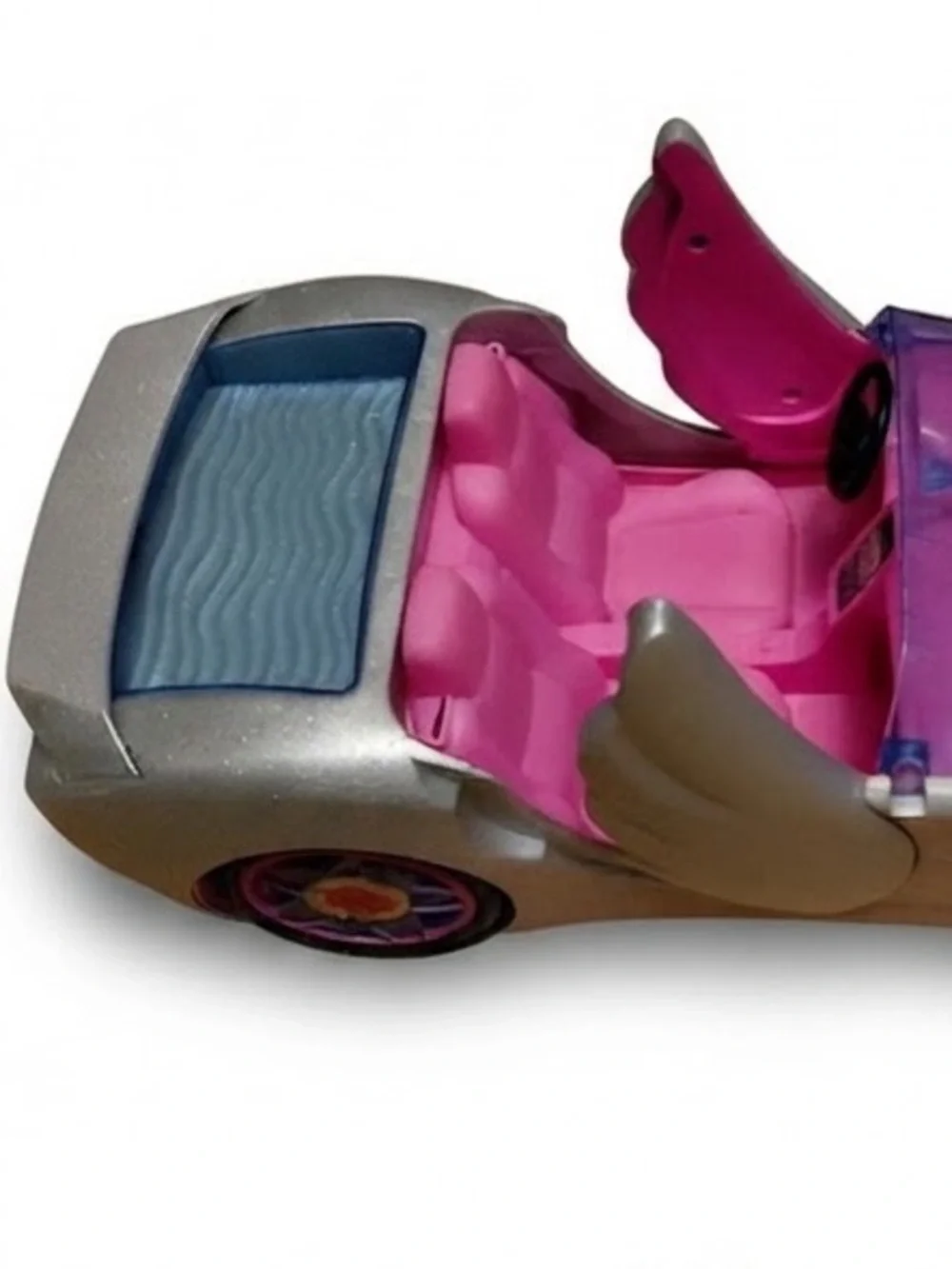 Mattel Barbie Extra Convertible Toy Car with Sparkling Exterior & Pink Interior